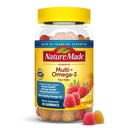 Nature Made Mans Multivitamin Gummies dengan Omega-3, Mens Gummy Multivitamin untuk Pendukung Nutrisi Harian, 80 Gummy Vitamin dan Mineral, 40 Hari Supppply