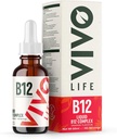 Vivo Life - Vitamin B12 Kompleks, Potency Health Suplemen, Orange Flavor Liquid Drops, 60ml, 60 Servis
