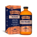 Sovereign Bio- Active Copper Hydrosol - Bioavailable Copper Liquid Suplement Suplemen dan Anak-anak dengan Silver Hydrosol untuk Rambut, Kulit, dan Nails - 32 fl oz (946mL)