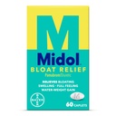 Midol Bloat Relief Caplets with Papabrom, Relieve Bloating Sympities Before and During Your Period, Menyediakan sampai 6 Hours of Relief for Women, 60 Count