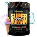ALPHA LION Superhuman Pre Workout Powder, Beta Alanine, L-Taurine & Tri-Source Caffeine untuk Kafein Energi & Fokus, Nitric Oxide & Citrulline untuk Pompa (21 Servings, Unicorn Juice)