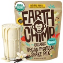EarthChimp Organic Vegan Powder - dengan Prograsi- Non GMO, Dairy Free, Non Whey, Tanaman berbasis Protein Poader untuk Perempuan dan Pria, Gluten Free - 52 pelayan 64 Oz (vanilla)