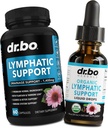 Suplemen Drainase Lymphatic Pill & Drops - Organic Lymphatic Duid Drops Cleanse, Lymph System Suppport for Nodes Legs & Neck - Lymph Node Detox Cleanse System Drainage