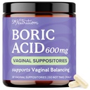 Suplai Asam Borial & Itching 124; Feminine Hygiene & Intimate Health Support 124; Boric Acid for Women Vaginal Suppotory 124; Unscented, Vegan 1244; 30 Ct