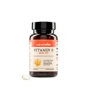 Naturrewise Vitamin E 400 IU Softgels (180mg DLAlpha) - Dairy, Gluten, dan Soy Free, Non-GMO Antioksidant Tambahan Diet Skin, Heart, Eye, and Immune Health Support - 2-Month Suppply, 60 Count