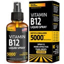 Vitamin B12 Sublingual Spray 5000 mcg - Vegan Methylcobalamin B12 Boost Energy, Mood & Brain Health - Bebas, Non-GMO B12 Spray untuk Pria & Women - Easy Dosage (5000 mcg in 10 Spray)