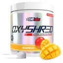 Powder Pre Workout EHP Labs OxyShred - Powder pretraining dengan L Glutamine & Acetyl Carnitine, Minuman Boost Energi - Mango, 60 Servings
