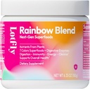 Superfood Rainbow Blast Powder, 7- Color Plant & Botanical Extracts with 44 Nutrients for Gut Health, Dibuble, Imunity & Antioksidant Dupport, Digetical Enzymes & Pregories, 6.35 Oz