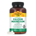 Country Life Target- Mins Calcium Magnesium Kompleks 1000mg / 500mg, 180 Tablet, Gluten Bebas, Vegan Tersertifikat, GMO Tidak Diverifikasi