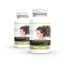 Wellgenix Purvana Max Hair, Skin, & Nails Vitamin Capsules, Double Power Biotin 5000MCG, Fo-Ti Root, VIT A & B, Folic Acid (2 Pack)