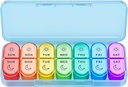 Weekly Pill Organizer 2 Times sehari - AM PM Pill Organizer dengan 7 Daily Comment
