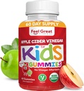 Anak-anak organik Apple Cider Vinegar Gummies oleh Feel Great Vitamin 126; Rich in Digetical Enzymes & Natural Antioksidants for Gut Health 124; Kids Gummy Supports Healthy Nutrient Absorpsi 124; 60 Day Supply