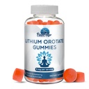 Lithium Orotasi Gummies 5mg per Serving - Partai Ketiga Diuji, Tanaman berbasis. Alternatif untuk Litium Drops atau Pil. Trace Mineral for Mood Support-- Strawberry Flavared Lithium Suplemen - 60 Count