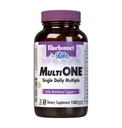 Nutrition Bluebonnet Multi One (Dengan Besi) Capsules Vegetable, Lengkap Kendali Spectrum Suplemen Vitamin, B Vitamin, Gluten & Milk Bebas, Kosher, Persediaan Bulan 4, 120 Count