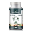 Tiga Metil + B Metode Kompleks B Vitamin - Penuh Spectrum Metil B Kompleks Untuk MTHFR Dukungan dengan Bentuk Aktif B12 Methylcobalamin, Adenosylcobalamin, dan Methylfolat