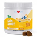Omega 3 Fish Oil for Dogs - Skin & Coat Suplemen dengan Cod Liver Oil, Algae, EPA & DHA Fatty Acids for Dog Shedding, Itch Relief, Hot Spots, Skin Allergy, Joint & Heart Dukungan - 90 Soft Chews