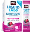 Force Factor Cair Labs Beauty, Hidration Packet for Stronger Hair, Skin & Nails. Bubuk listrik dengan Acid Hyaluronic, Biotin, dan Ceramides. Tropical Berry Flavor, 20 Stick Packs