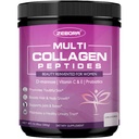 ZEBORA Multi Collagen Peptides Powder for Women - Collagen Collagen Peptides Peptides with D-Mannose & Women 's Progories - Support Skin, Hair, Nails, and Urinary Tract Health, Unflashing, 35 Servings
