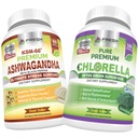KEPALA FRESH Ashwagandha KSM 66 dan Chlorella Detox Superfood - Bundle
