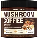 Mashroom Blend - 9 Mushroom Adaptagen Mix - Singa Mane, Chaga, Vitamin - Medium Dark Roast - Instant - Imune Dukungan - Bebas dan Sugar- Bebas