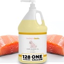 Salmon Oil for Dogs by Buddy 's Best - 1 Gallon (128oz): 100% Norwegia Minyak Ikan 124; Manusia & Odorless Tambahan 124; Omega 3 Tambahan Coat & Joints