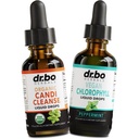 Candi Cleanse & Chlorofil Liquid Drops - Organic Oregano Oil Drops & Liquid Chlorofil Odor Cleanse Dukungan - Natural Oral Gut Cleanser Detox, Internal Deodoran, Body Deodorizing Suplemen