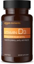 Elemen Vitamin D3, 2000 IU, 180 Softgel, 6 bulan persediaan (Paket mungkin bervariasi), Mendukung Bones Kuat dan Kesehatan Imune