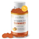 Sugar Free Vitamin D3 K2 Gummies - Vitamin D3 Gummies 5000 IU + K2 MK7 80 mcg, K2 D3 Vitamin Pertumbuhan, Vitamin D K2 untuk Bones, Imune, Heart, Mood, Bebas Glten- Free, Nun-GMO, Natural Peach Flavor