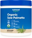 Nutricost Organic Saw Palmetto Powder 8oz - Ceracted USDA Organic Saw Palmetto, Gluten Free