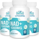 Lipomal NAD + Supplement 1000 mg 124; Tertinggi NAD Pontec 124; Max Absorpsi 124; Pure NAD Suplemen Atsour 124; Energy and DNA Repair, Aging Pertahanan, Fungsi Otak 124; 180 Softgels