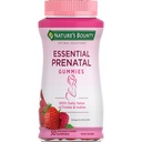 Solusinya Nature Optimal Solutions Terdiri Gummies, Asam Folic dan Iodium, Omega 3 dan DHA, 50 Count, 25 Total Pelayan