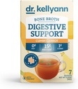 Dr. Kellyann Bone Broth + Digetical Dupder Collagen Pawder (7 Servings, 1 Box), 16g Protein / Serving, 100% Grass- Fed Hydrolyzed Powder Collagen, Keto & Paleo Friendly - Cumin Carrot