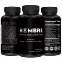 Hombre Male Enhancing Supplement - Tambahkan 2 dalam 60 Hari Dengan Pencerahan kami Pil Untuk Perkembangan Otot Pria - Meningkatkan Ukuran, Kekuatan, Stamina - Endurance, Performance, Tenaga Booster - 60 Katup