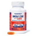 Omega Biru 32100 dengan CoQ10 124; Triple Strength Fish Oil Combo Suplemen 124; 1350MG EPA 650MG DHA 150MG DPA dengan 150MG CoQ10 124; Orange Flavor 124; Jantung Dukungan 124; 90 Softgeels