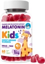 Dr.Moritz Melonasin untuk Anak & Orang Dewasa (Ages 4 +) - Natural Berry Flavor, Softly Sleep Aid & Nighttime Dukungan, Natural Kid Sleep Aid Gummies, 60 Count