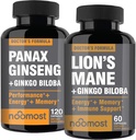 Noost Korea Panax dengan Lions Mane Suplemen dengan Ginkgo biloba untuk Welbeing Sehat dan Lifestyle.