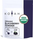 KOYAH - Organic BlackBerry Powder: 30 Servis (1 Scoop = 1 / 4 Cup Fresh): Freeze- Dry, Whole-Berry Powder, Raw