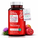 Dosis Pemulihan 124; Liver Detox 124; Dibuat di USA 124; USDA 124; Dukungan Hidration untuk Better Morning Recovery Asia Flush 124; Dihyromyricetin DHM, Quercetin, Vitamin B, Milk Thistle, Prickly Pear, Afterly 124; (45 Pil)