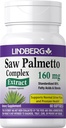 Lindberg Saw Palmetto Extract 124; 160 mg 124; 60 Softgeels 124; for Men and Women 124; Standardisasi Supplemen 12.4; Non-GMO dan Gluten Free
