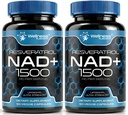 WELLNESS LABSRX NAD Suplemen, 1500 mg - Lipomal NAD + Tambahan dengan Resveratrol, NAD Plus Boosting - Dukung Kesehatan Sel, Penuaan Stamina & Kesehatan - Kapsul Kekuatan Ultra, AS Dibuat - 2 Pack
