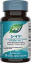 Nature 's Way 5-HTP, L-5- Hydroxypyptophan, Membantu Membuat Serotonin ke Outlook Positif *, Vitamin B6, Vitamin C, Valenonia Bean Extract, 30 Tablets (Packaging May Vary)