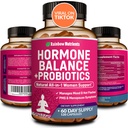 Hormone Balance + Propiness for Women- Natural Menopause Relief, Weight Management, Bloating, Hot Flashes, PMS 14; Organic Maca, Chasteberry, Dong Quai & Black Cohosh 124; Non GMO 124; 120 V Capsules