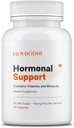 Dukungan Hormonal - Perbaikan Hormone untuk Perempuan, PMS Dukungan Suplemen & Hormone Harmony untuk Perempuan, Mendukung Energi, Mood Swings, Hot Flashes, Menopause Hormonal Salle (60 Caps)