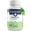Freedavite Tiny Tablet - Moderate Multivitamin for Men and Women - Vitamin A, C, D, E, B1, B2, B6, B12, Biotin, Calcium, Zinc, Iron, Magnesium, Mangese, Copper, Selenium, Iodin - 100 Count