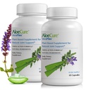 AloCure VeraFlex Natural Joint Suplement with USDA Organic Aloe Vera - Plant-Based Kapsul untuk mendukung Comfort Gabungan, Mobility and Flexibility - 60 Capsules x 2 Btls