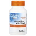 Doctor 's Best Glutathione + Milk Thistle, Support Liver & Antioksidant Activity, Non-GMO, Gluten Free, Soy Free, Vegan 60 Veggie Caps