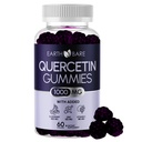 Quercetin Gummies dengan Elderberry, Zinc & Vitamin C - Imune Dukungan Suplemen - Antioksidant & Seasonal Wellness - Vegan, Non-GMO, Natural Berry Flavor - 60 Gummies