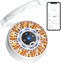 Zoksi Premium 31- Slot Otomatis Dispenser dengan Fingerprint & Key Lock, Smart Medication Organizer dengan Alarm & Light, Electronic Pill Organizer untuk Elderly & Forgefulness