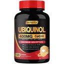 DRFOSTER Coq10 400 mg Softgeels Ubiquinol dengan PQQ & Vitamin E, Olive Oil, Heart, Brain & Energy Dukungan - 120 Days Suppply