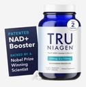 TRU NIAGEN - Patented Nicotinamide Riboside NAD + Tambahan. NR Mendukung Metabolisme Energi Sel & Perbaikan, Vitalitas, Penuaan Hati, Otak & Otot - 60 Servis / 120 Katup